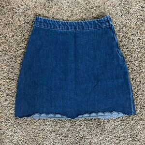 H&M Blue Denim Mini Skirt